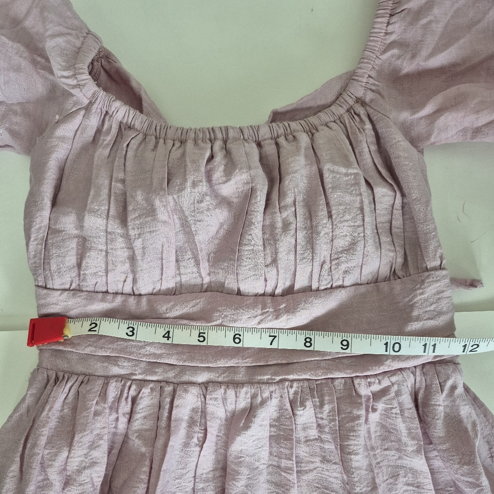 Saints + Secrets Dress Pink Babydoll Cut Out Back Size XS - Picture 11 of 13